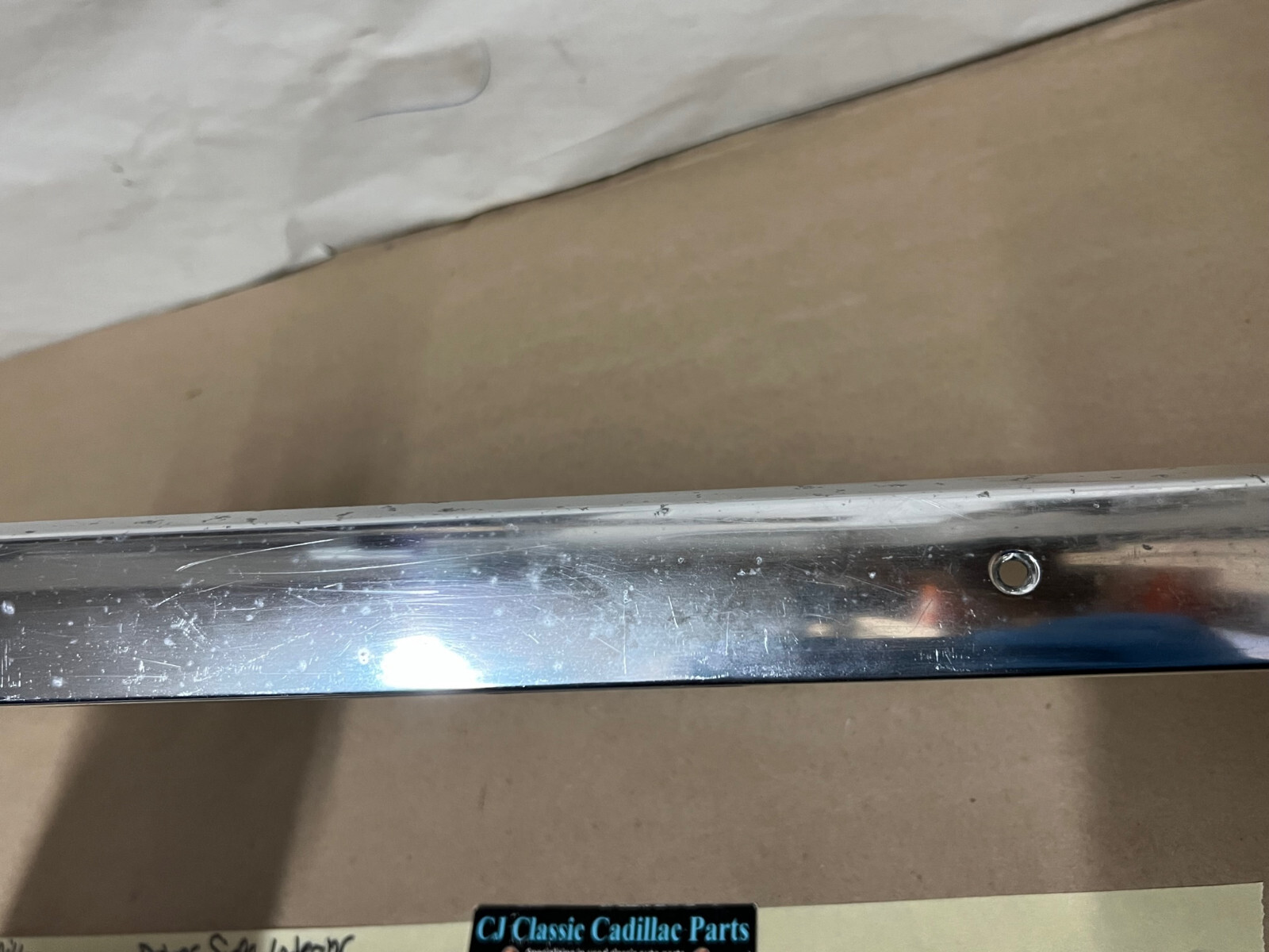 OEM 1959 1960 Cadillac Deville 4 Door 4 Window FLAT TOP INTERIOR LEFT SIDE HEADLINER TRIM (ABOVE DOORS) #4757727 - Image 6