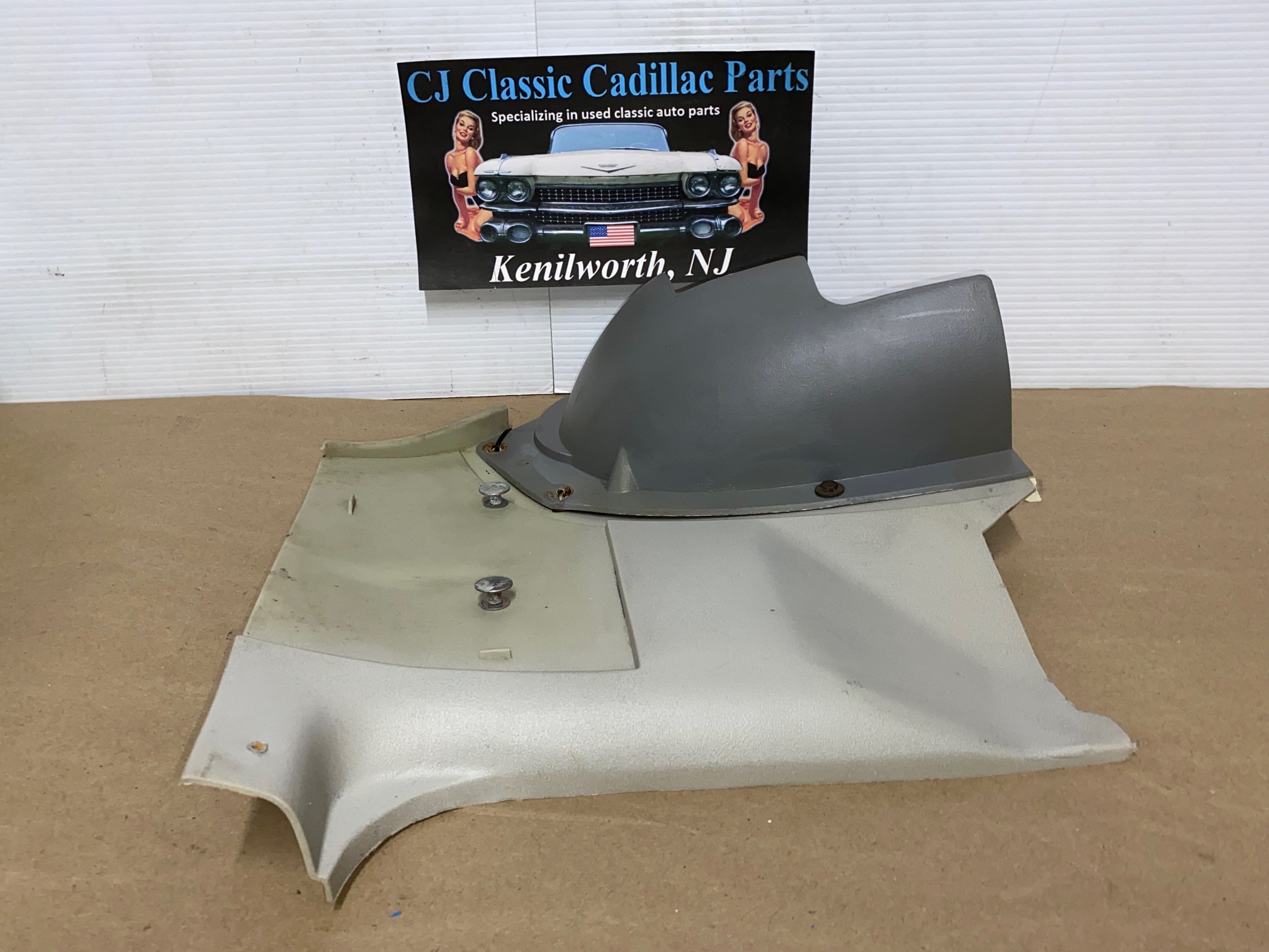 OEM 1976 1977 1978 1979 Cadillac Seville RIGHT PASSENGER SIDE KICK PANEL TRIM #1696639/#1702221 - Image 7