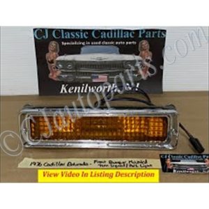 OEM 1976 1977 1978 Cadillac Eldorado FRONT BUMPER TURN SIGNAL MARKER PARK LIGHT LENS BEZEL #5966710/#5966544/#5966546