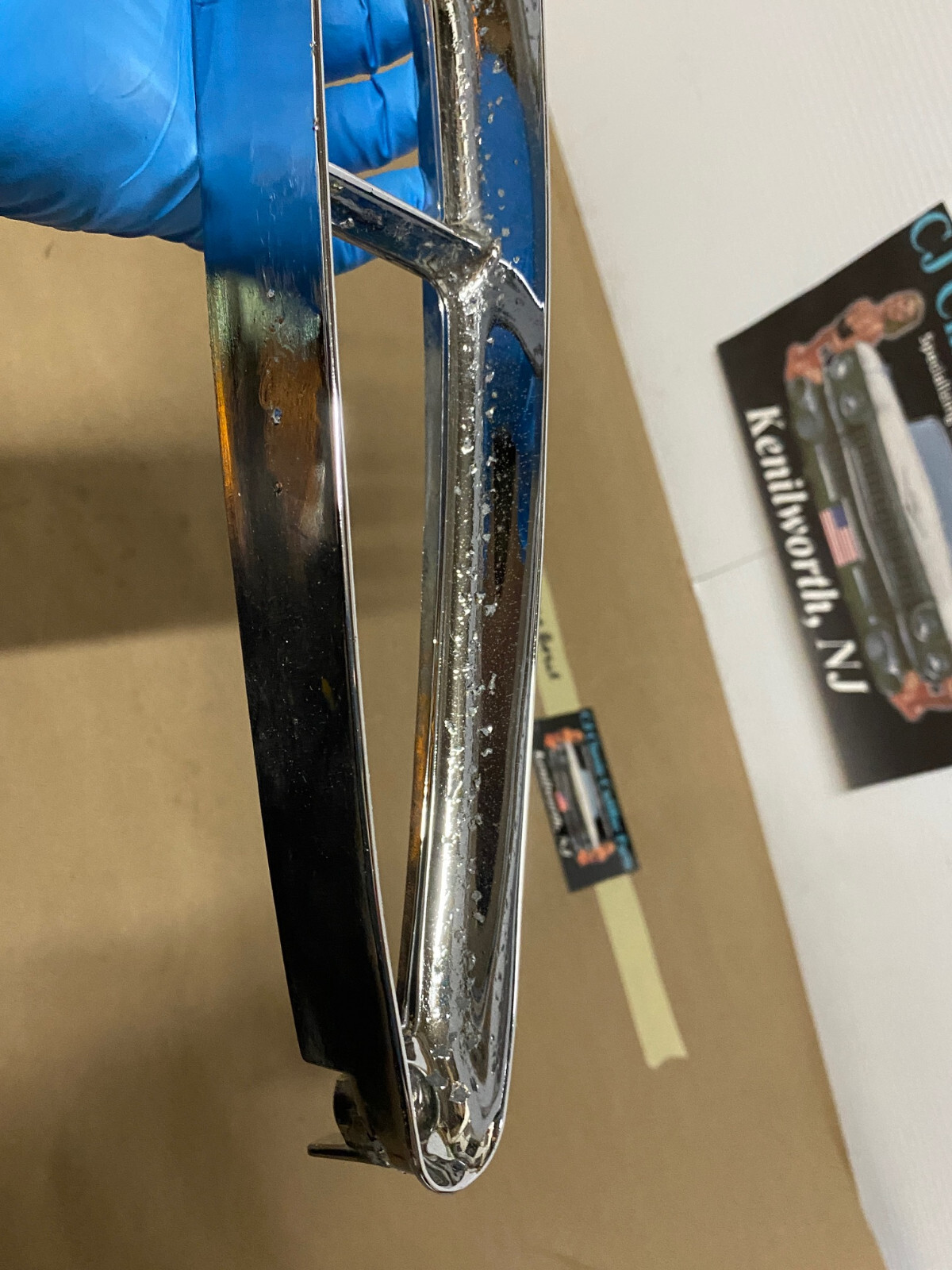 OEM 1967 1968 Cadillac Deville Fleetwood Calais Commrecial Chassis TAIL LIGHT BEZEL TRIM BUMPER END REAR LAMP #5959155 - Image 18