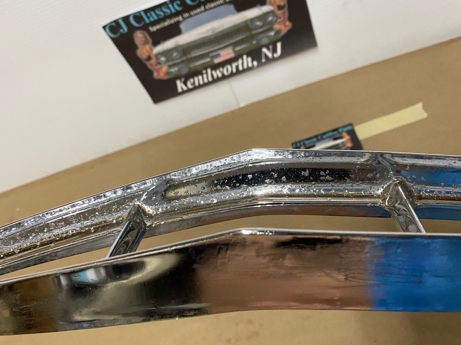 OEM 1967 1968 Cadillac Deville Fleetwood Calais Commrecial Chassis TAIL LIGHT BEZEL TRIM BUMPER END REAR LAMP #5959155 - Image 19