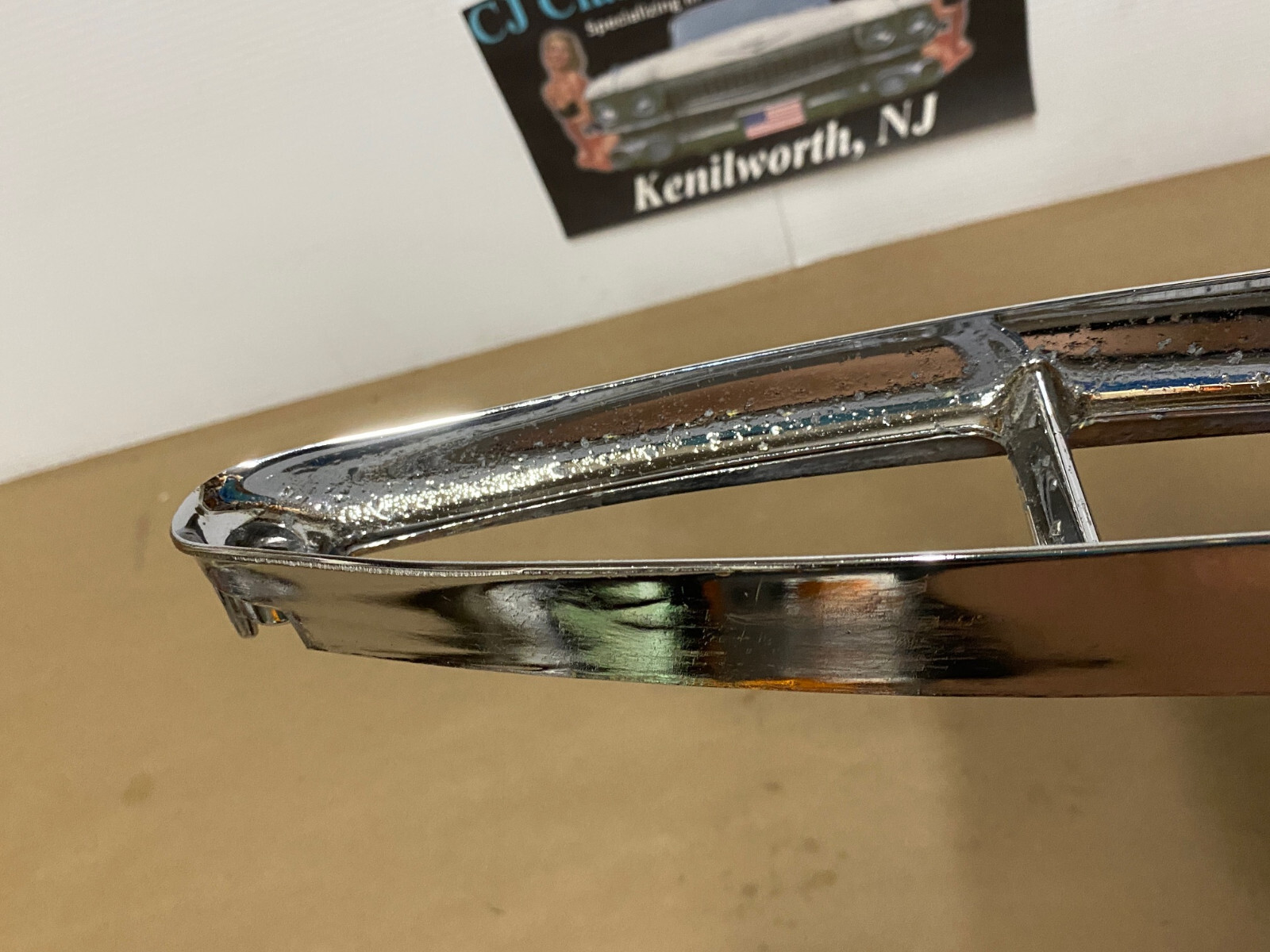 OEM 1967 1968 Cadillac Deville Fleetwood Calais Commrecial Chassis TAIL LIGHT BEZEL TRIM BUMPER END REAR LAMP #5959155 - Image 20