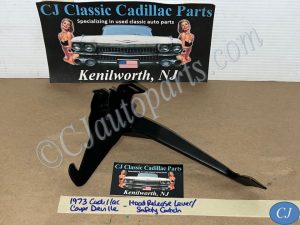 RESTORED 1973 1974 1975 1976 Cadillac Deville Calais Fleetwood 1973 1974 1975 1976 1977 1978 Eldorado HOOD SAFETY CATCH LATCH RELEASE LEVER (1st DESIGN)#1609155/#1601695