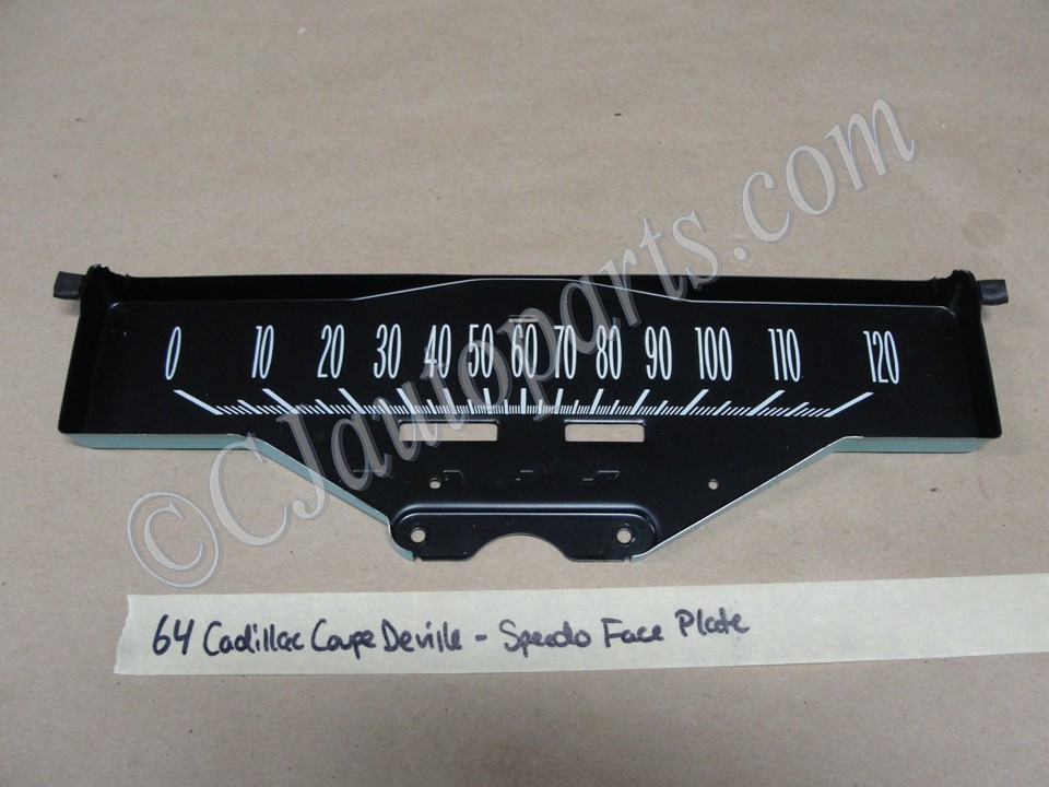 OEM 1963 1964 Cadillac Deville Eldorado Fleetwood DASH INSTRUMENT CLUSTER SPEEDOMETER FACE PLATE #6406064