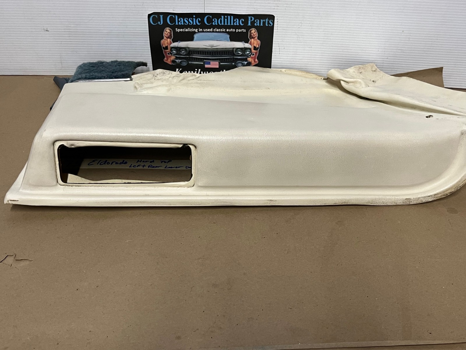 OEM 1971 1972 1973 1974 1975 1976 1977 1978 Cadillac Eldorado HardTop LEFT DRIVER SIDE REAR LOWER QUARTER DOOR PANEL TRIM ARMREST - Image 7