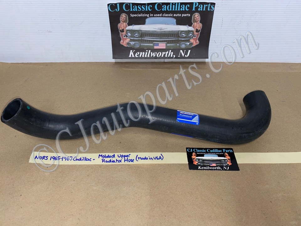 NORS AC DELCO 1965 1966 1967 CADILLAC DEVILLE FLEETWOOD CALAIS MOLDED UPPER RADIATOR HOSE