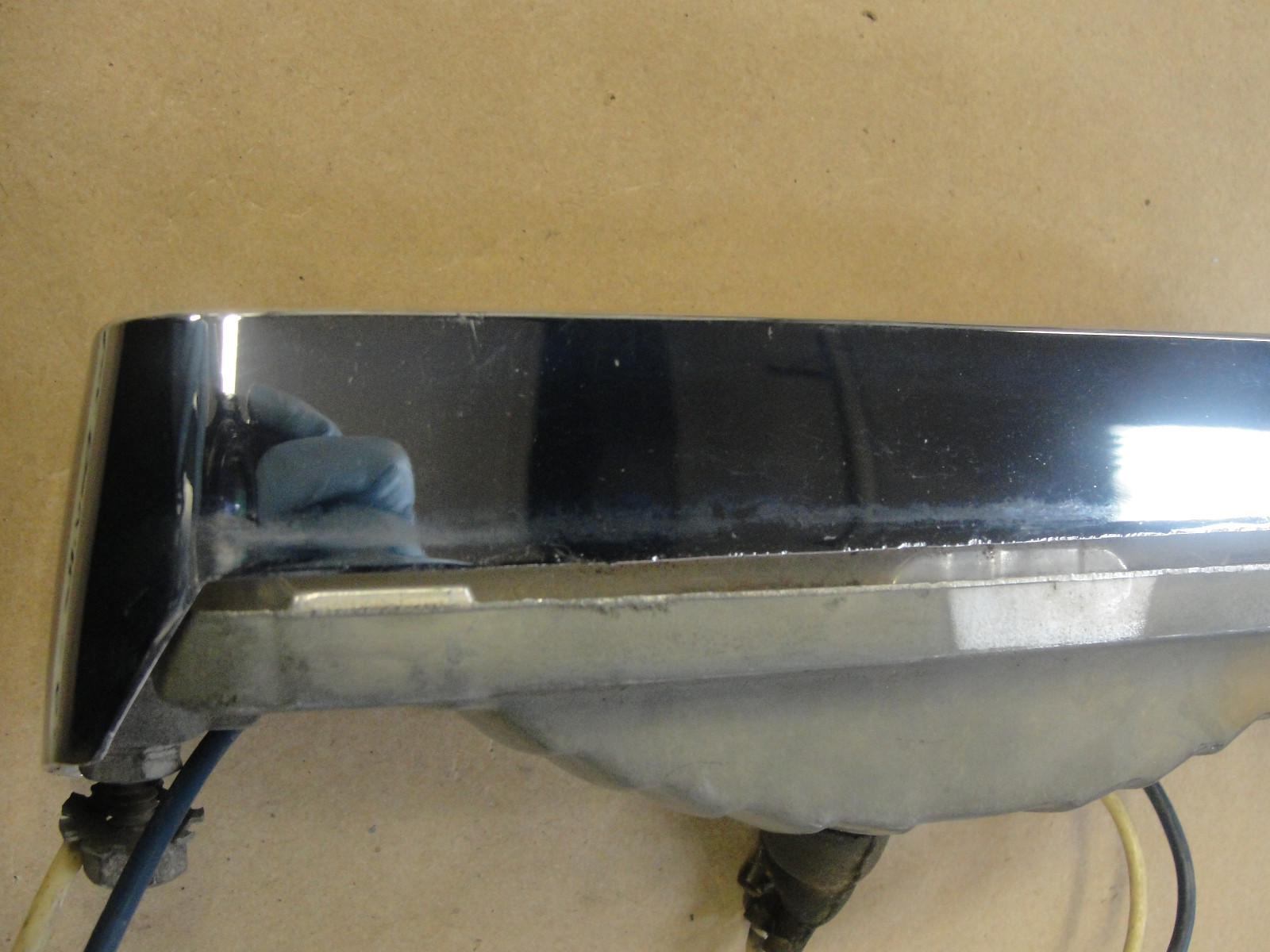 1967 Cadillac Deville Fleetwood Calais GRILL PARK TURN SIGNAL LIGHT LENS CHROME BEZEL TRIM HOUSING #5959174 - Image 10