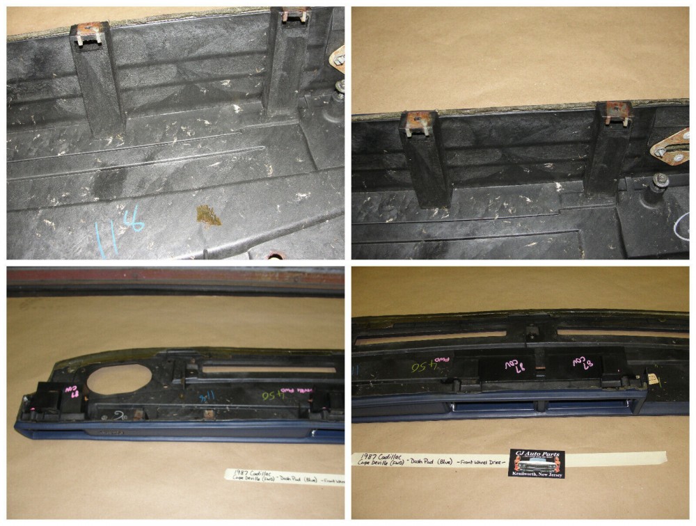 OEM 1985 1986 1987 1988 Cadillac Fleetwood Deville FWD UPPER DASH PAD DASHBOARD ~ BLUE #1634275 - Image 10