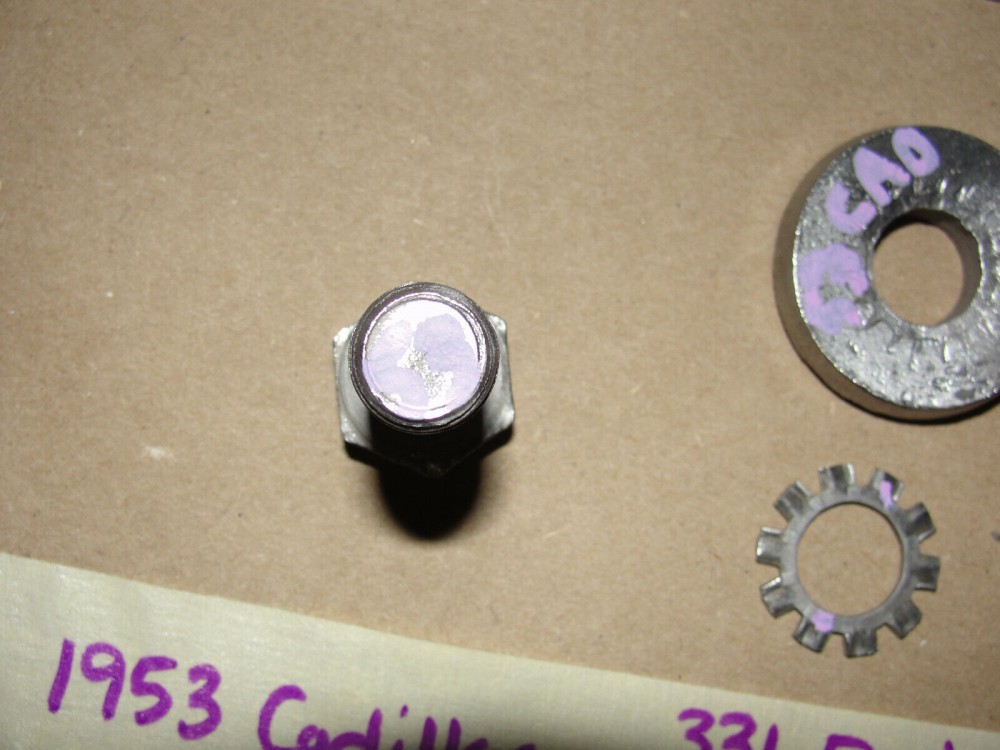 OEM 1948 1949 1950 1951 1952 1953 1954 1955 1956 1957 1958 Cadillac Deville Eldorado Fleetwood 331 ENGINE CRANK CRANKSHAFT BOLT & WASHER #1451724 - Image 11
