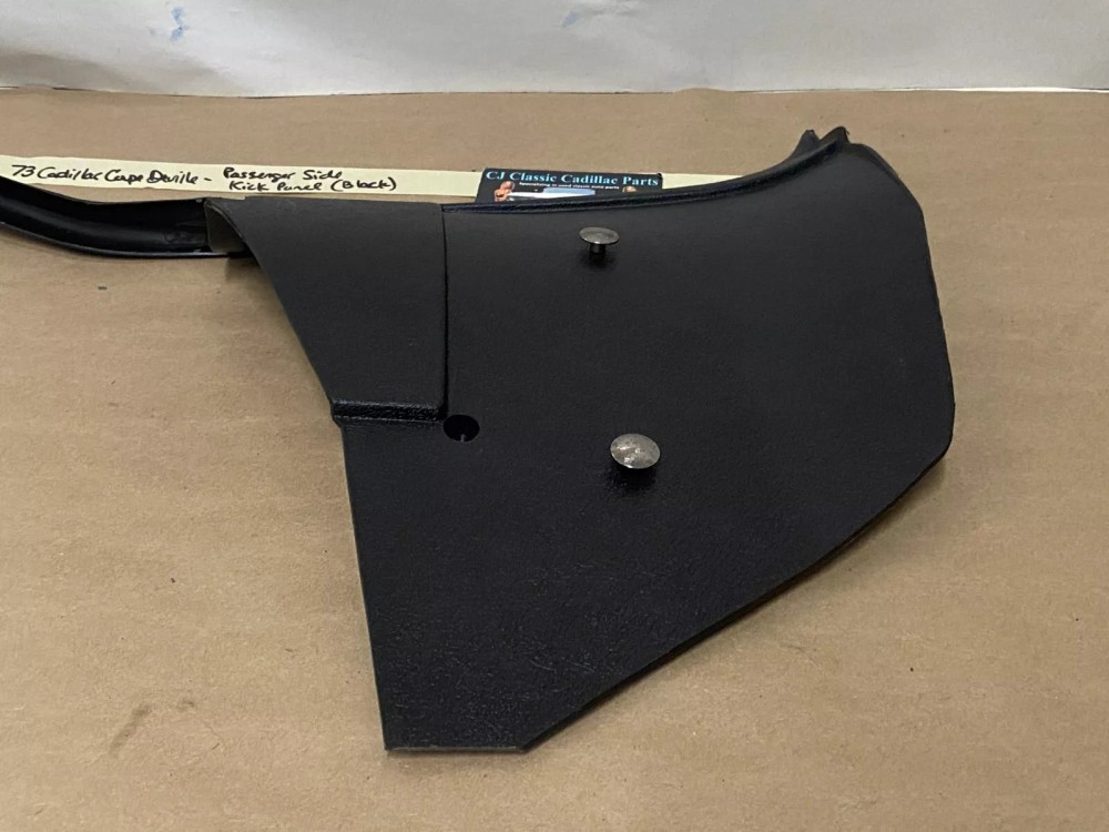 OEM 1971 1972 1973 1974 1975 1976 Cadillac Deville Eldorado Fleetwood Calais RIGHT PASSENGER SIDE LOWER KICK PANEL TRIM - BLACK #9826586 - Image 10