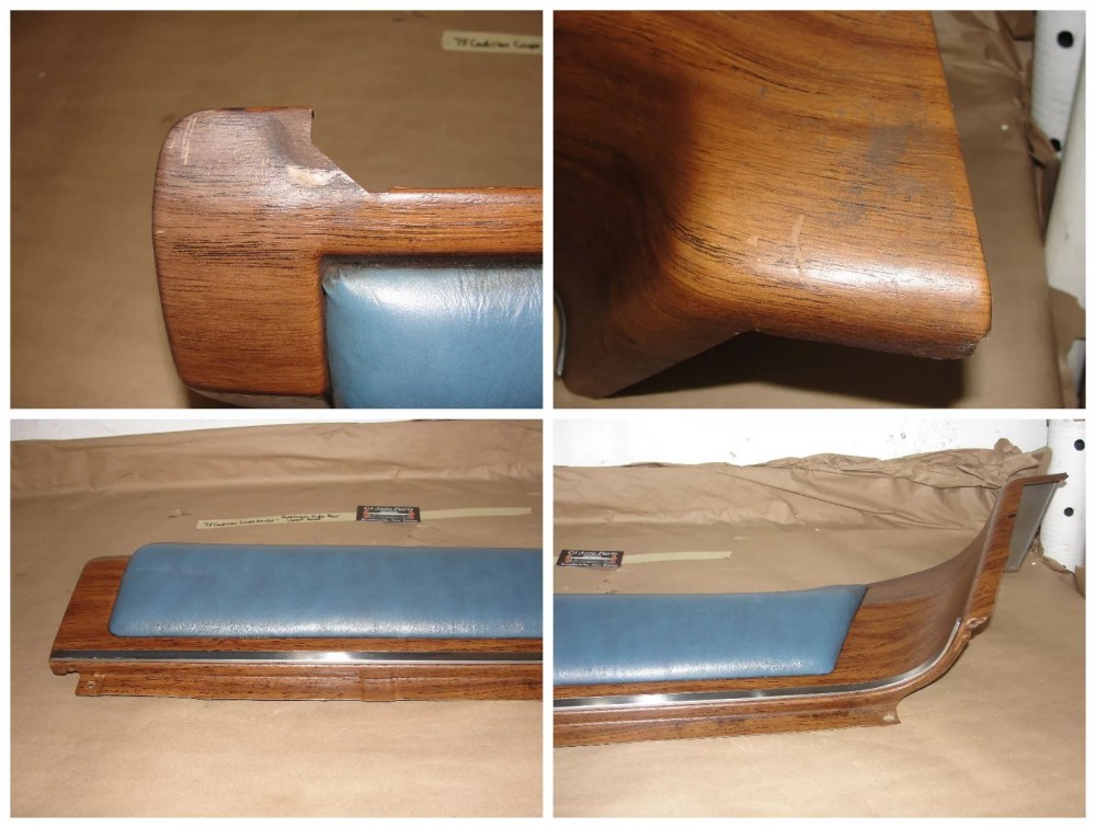 OEM 1974 1975 1976 Cadillac Coupe Deville Calais 2 Door RIGHT PASSENGER SIDE REAR UPPER QUARTER DOOR PANEL TRIM - Image 10