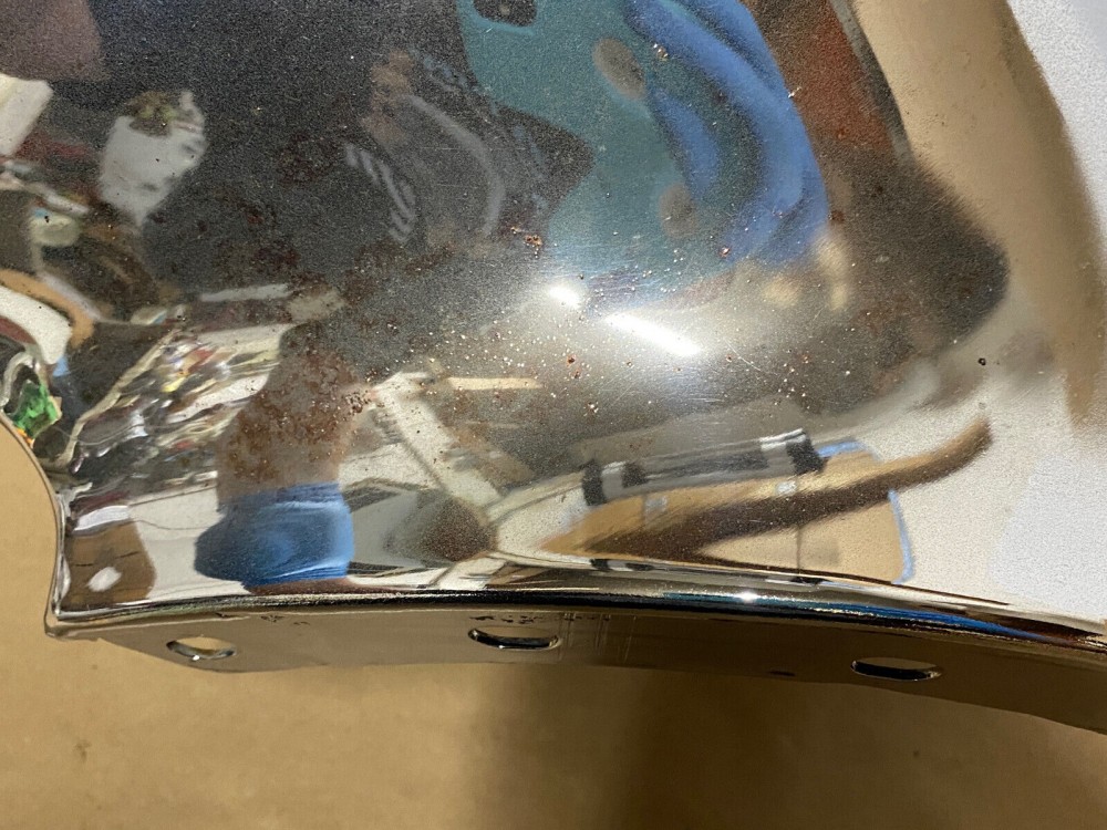 OEM 1965 Cadillac Deville Eldorado Fleetwood Calais LEFT DRIVER SIDE LOWER FRONT BUMPER END #1482255 - Image 10
