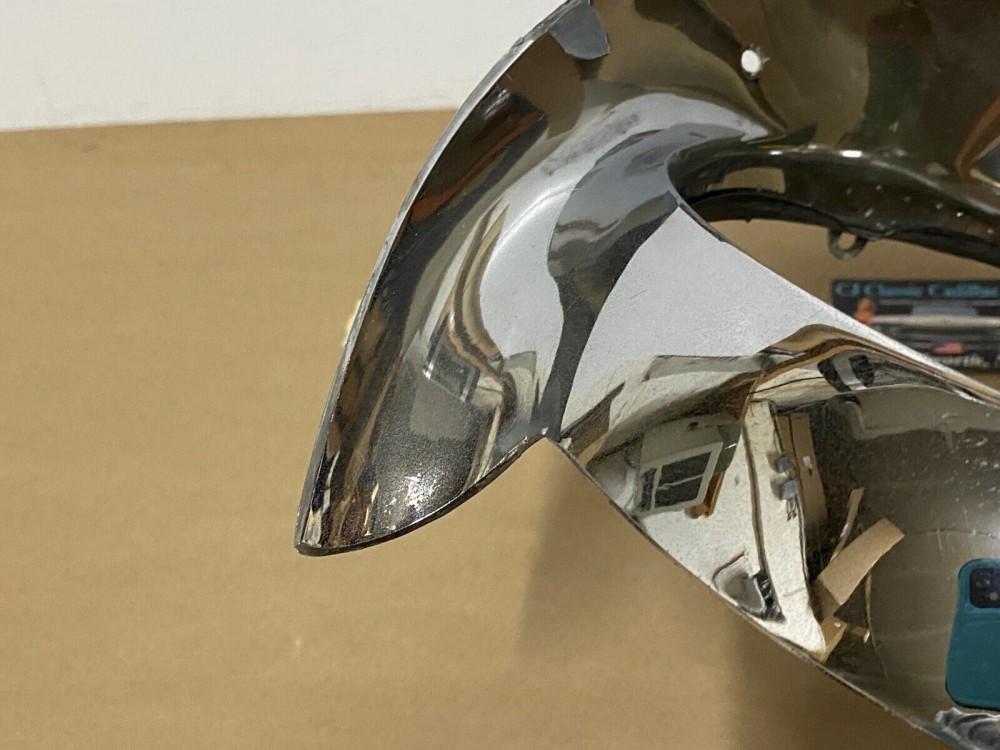 OEM 1957 Cadillac Eldorado Deville Fleetwood CHROME HEADLIGHT BEZEL TRIM #1466084/#3511047 - Image 10