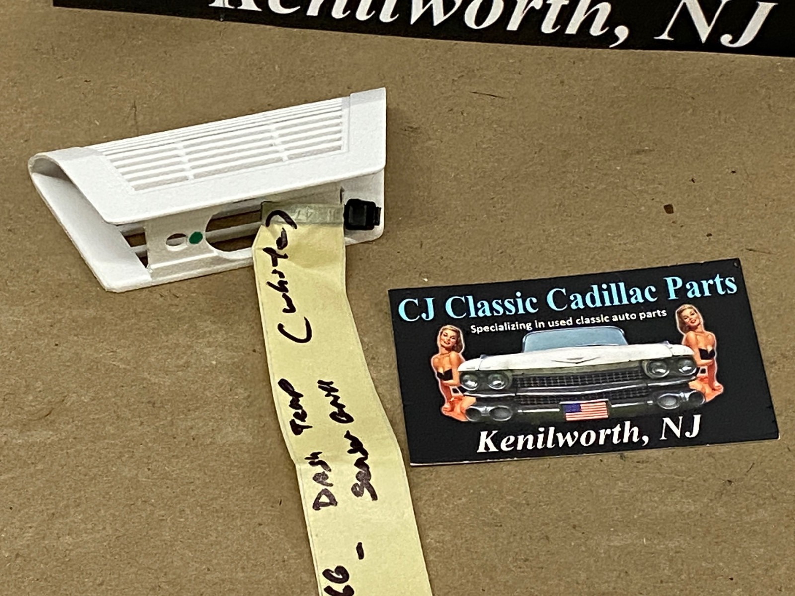 NEW 1965 1966 CADILLAC DEVILLE ELDORADO FLEETWOOD CALAIS DASH IN-CAR TEMP SENSOR GRILL COVER TRIM - WHITE - Image 10