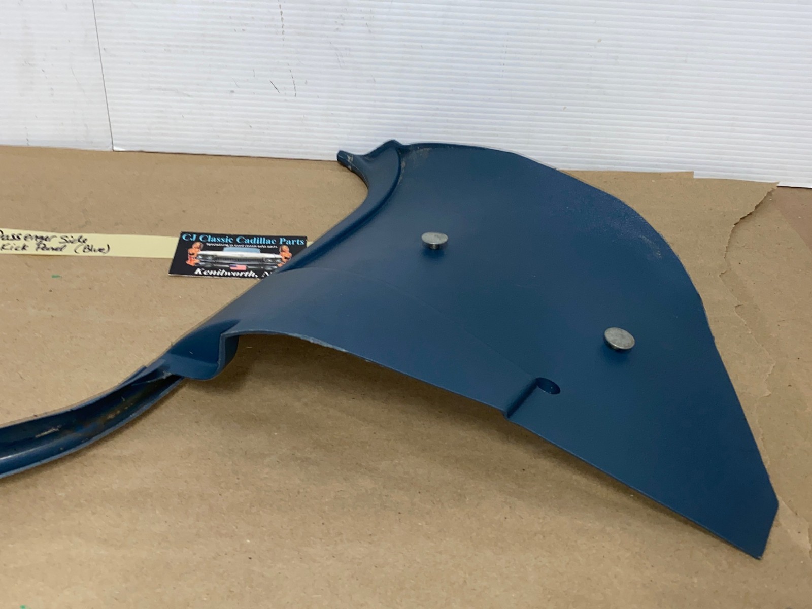 OEM 1971 1972 1973 1974 1975 1976 Cadillac Deville Eldorado Fleetwood Calais RIGHT PASSENGER SIDE LOWER KICK PANEL TRIM - BLUE - Image 6