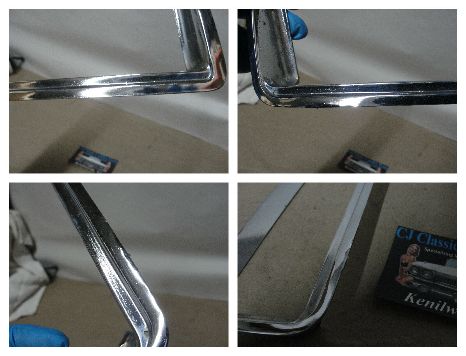 OEM 1971 1972 Cadillac Eldorado REAR LEFT DRIVER SIDE INNER TAIL LIGHT LENS BEZEL TRIM #1600796/#1496938 - Image 10
