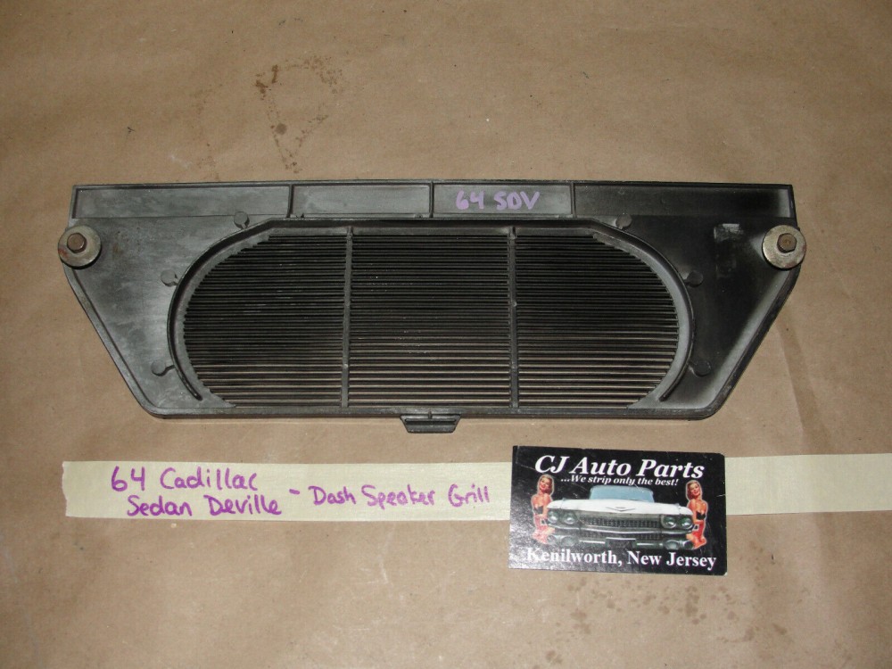 OEM 1963 1964 Cadillac Deville Eldorado Fleetwood DASH SPEAKER GRILL COVER TRIM BLACK #1479040 - Image 10