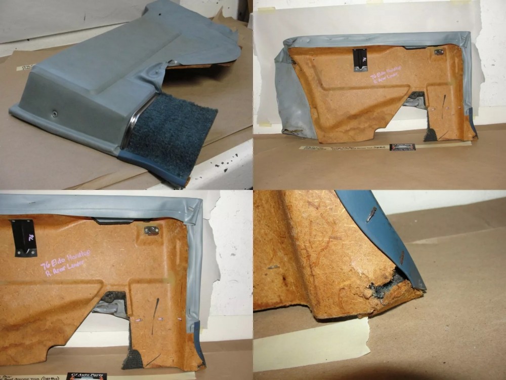 OEM 1971 1972 1973 1974 1975 1976 1977 1978 Cadillac Eldorado HardTop RIGHT PASSENGER SIDE REAR LOWER QUARTER DOOR PANEL TRIM - Image 10