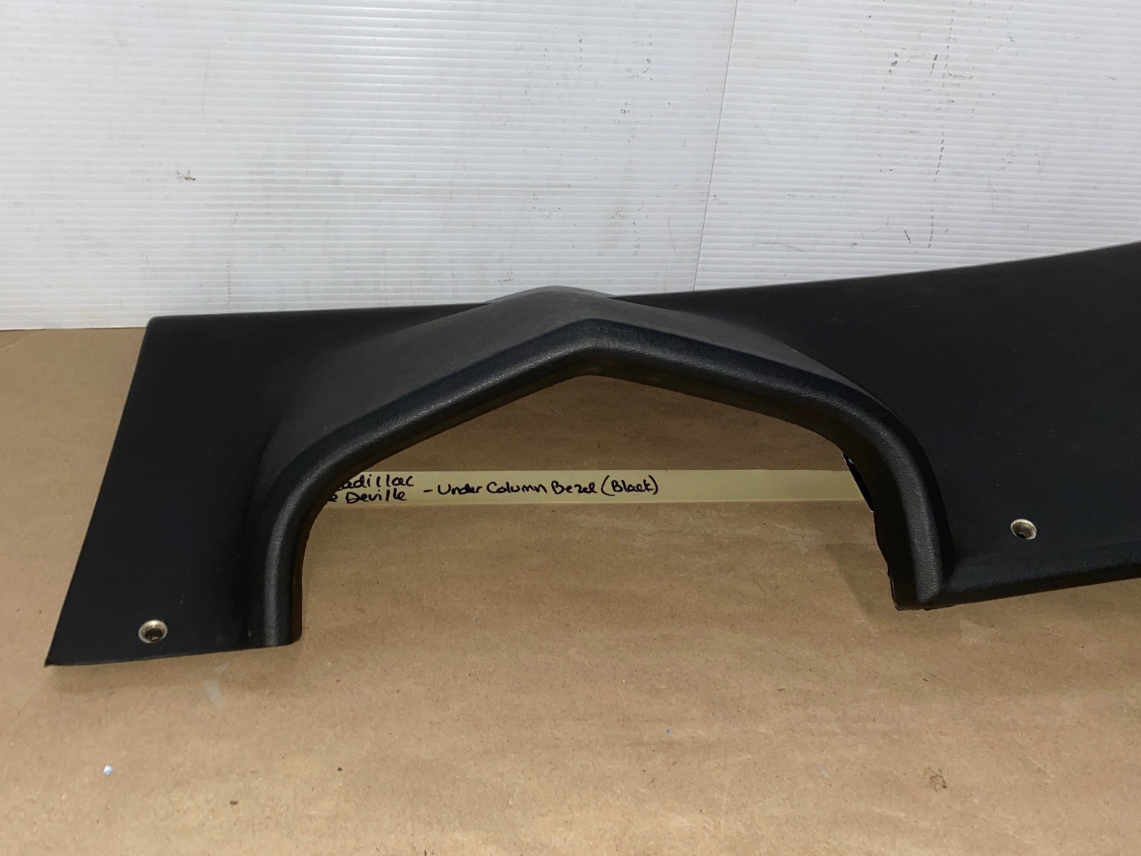 OEM 1974 1975 1976 Cadillac Deville Fleetwood Calais 1974 1975 1976 1977 1978 Eldorado LEFT DASH LOWER UNDER STEERING COLUMN BEZEL TRIM BLACK #3516124 - Image 10