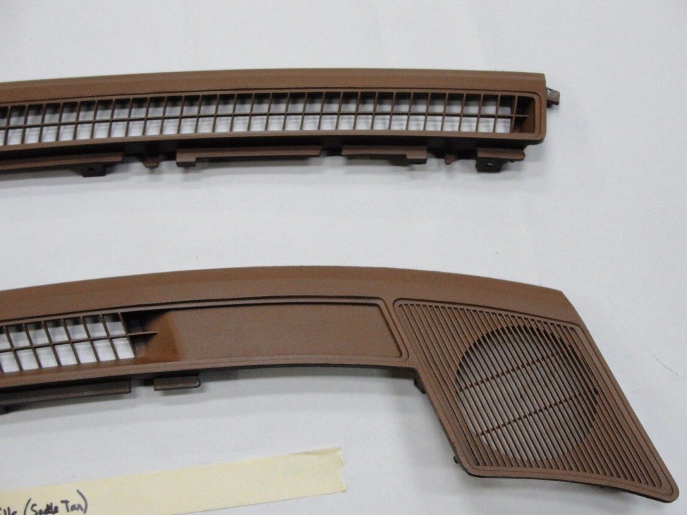 OEM 1974 1975 1976 Cadillac Deville Calais Fleetwood 1974 1975 1976 1977 1978 Eldorado DASH DEFROSTER SPEAKER GRILL VENT TRIM *SADDLE TAN* #1602401/1602402 - Image 10