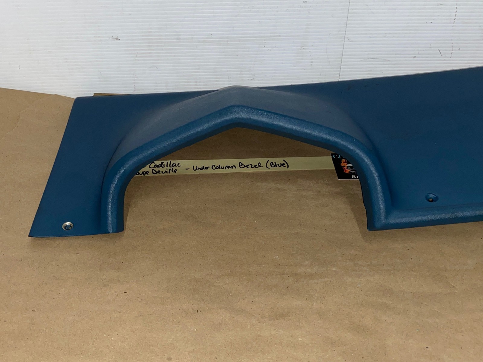 OEM 1974 1975 1976 Cadillac Deville Fleetwood Calais 1974 1975 1976 1977 1978 Eldorado LEFT DASH LOWER UNDER STEERING COLUMN BEZEL TRIM BLUE #3516124 - Image 6