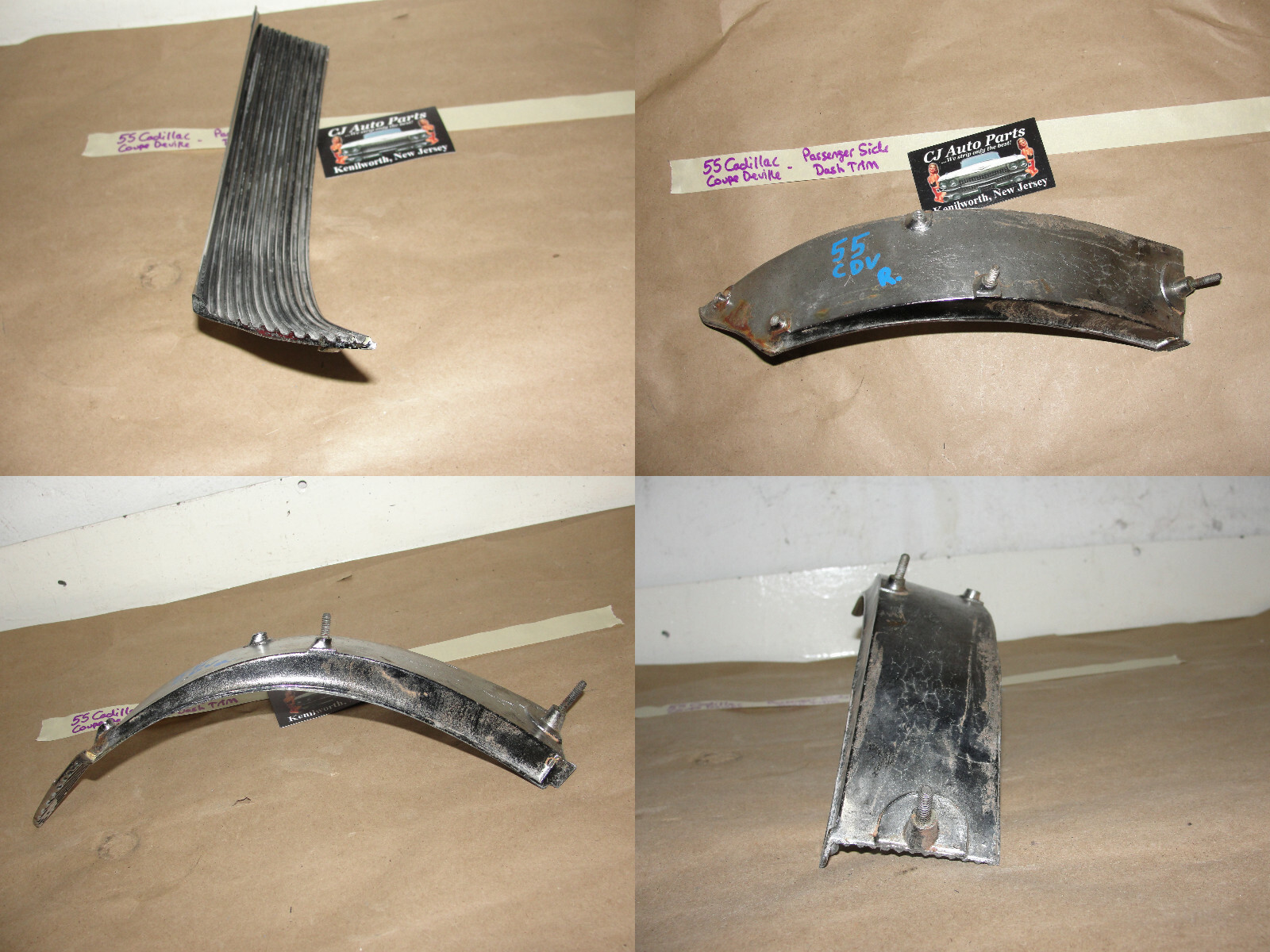 OEM 1955 Cadillac Deville Eldorado Fleetwood RIGHT PASSENGER SIDE CENTER DASH TRIM - Image 10