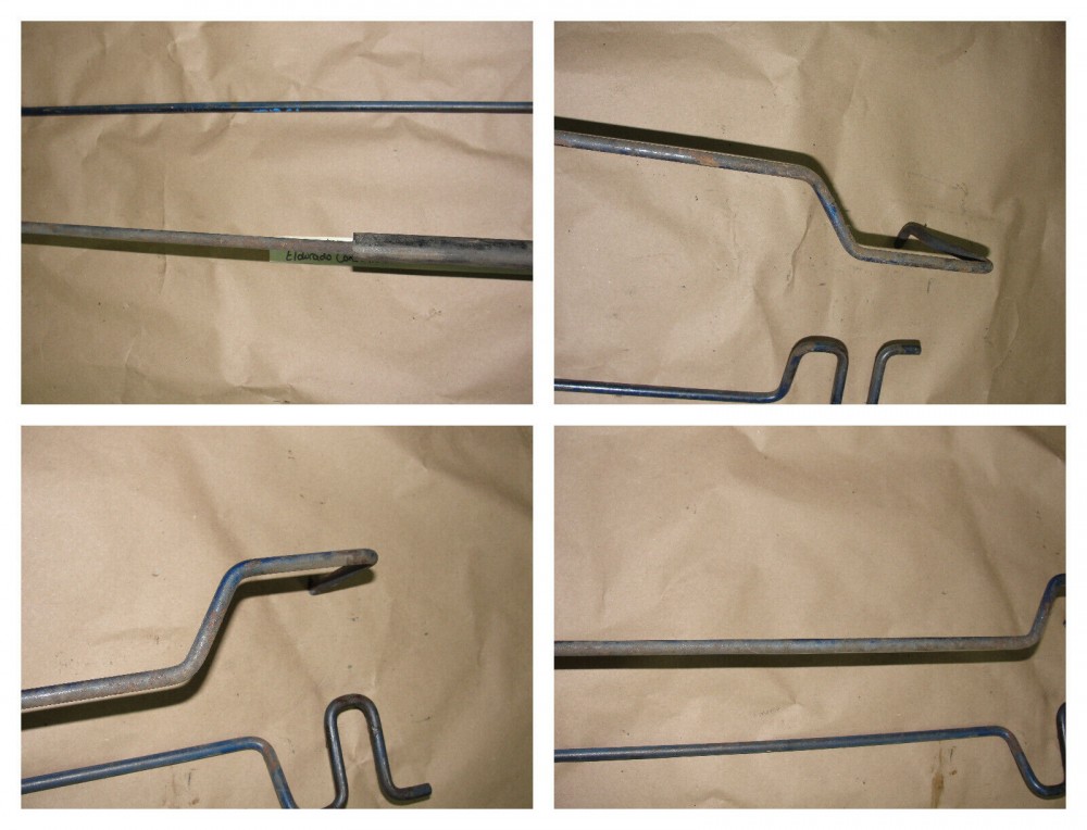 OEM 1973 1974 1975 1976 Cadillac Eldorado Convertible TRUNK LID HINGE SUPPORT TENSION TORSION RODS #9623169 RH, #9623170 LH - Image 10