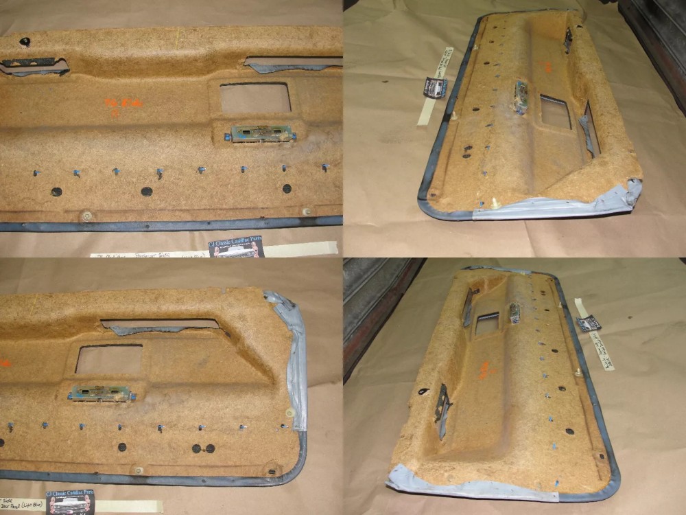 OEM 1971 1972 1973 1974 1975 1976 1977 1978 Cadillac Eldorado RIGHT PASSENGER SIDE FRONT LOWER DOOR PANEL LIGHT BLUE - Image 10