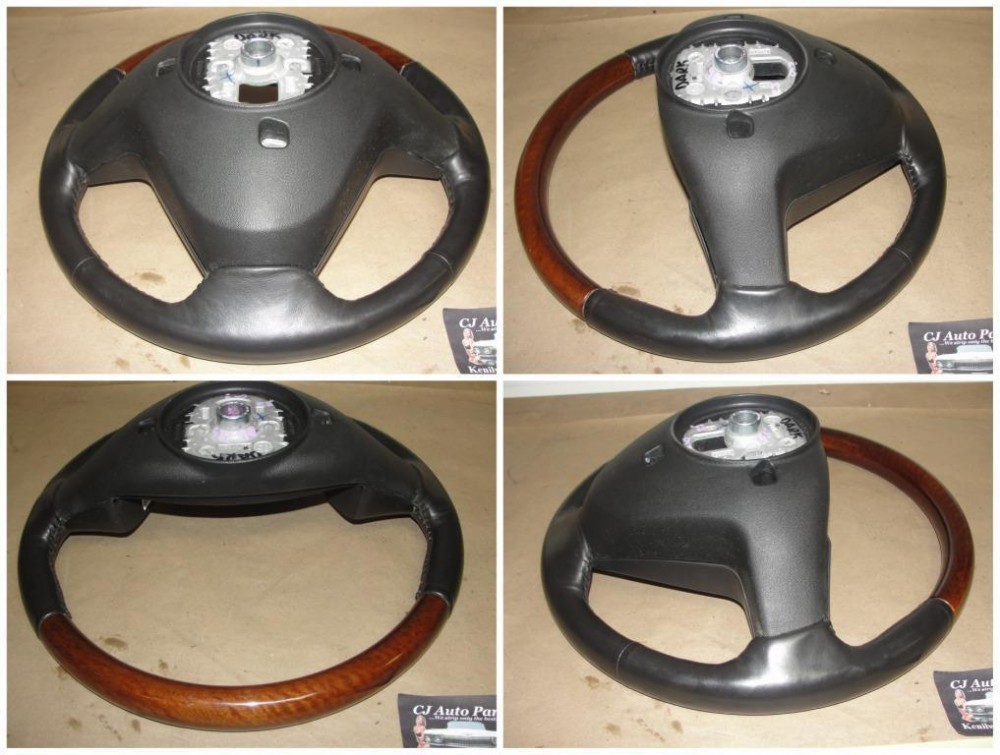 OEM 2006 2007 Cadillac CTS EBONY CASHMERE HEATED LEATHER & WOODGRAIN STEERING WHEEL #16866471/#16826130 - Image 11