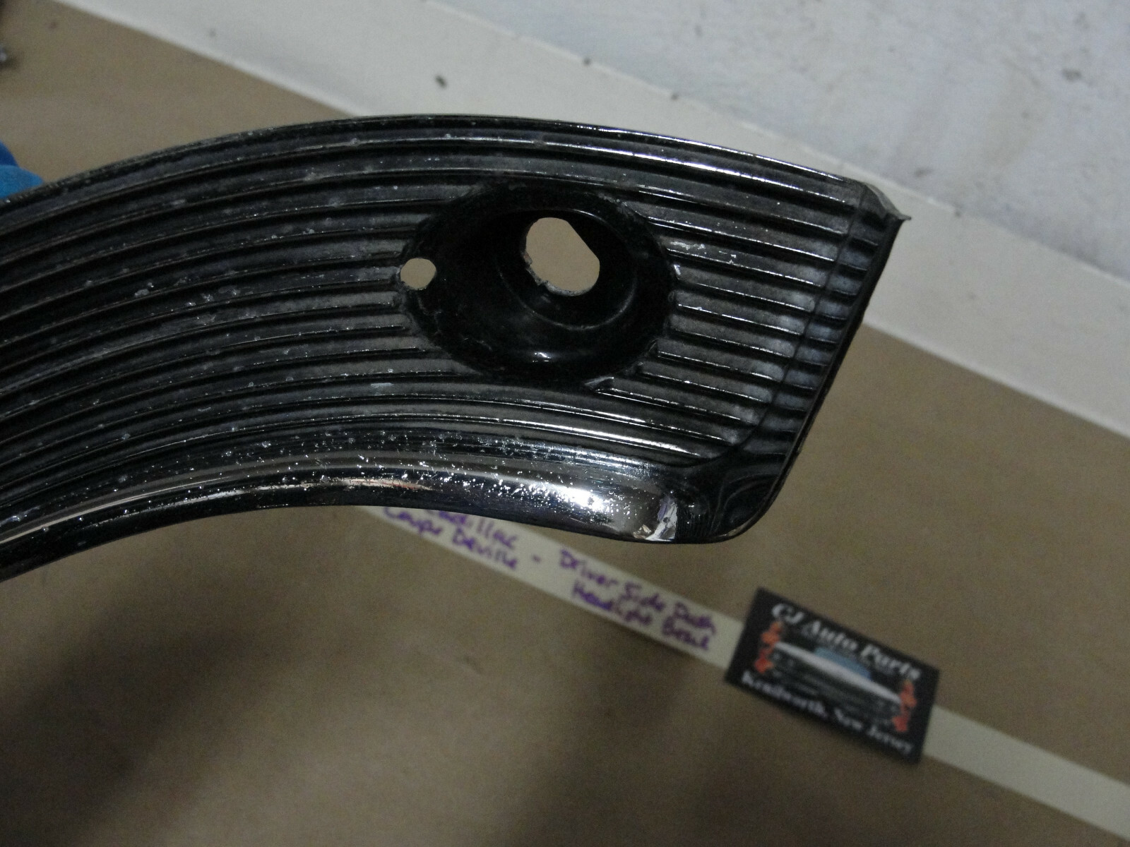 OEM 1955 Cadillac Deville Eldorado Fleetwood LEFT DRIVER SIDE DASH HEADLIGHT SWITCH BEZEL TRIM - Image 10