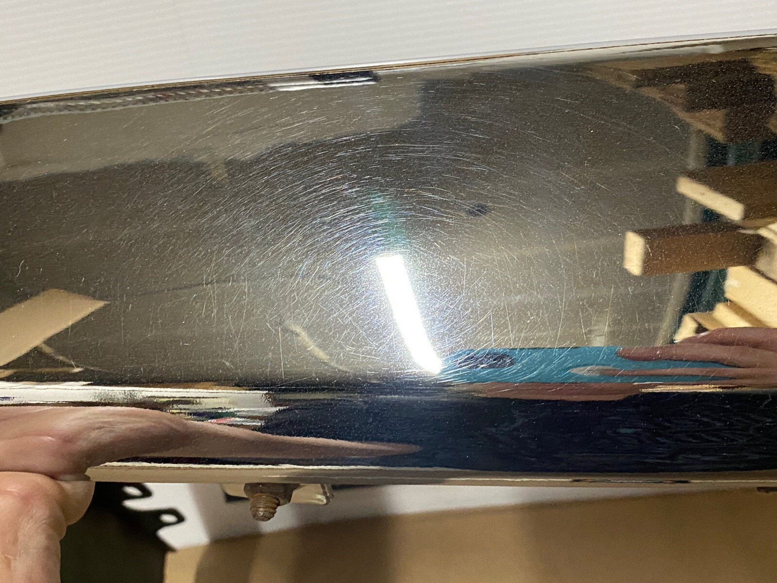 OEM 1973 1974 1975 1976 Cadillac Deville Calais Fleetwood Commercial Chassis LEFT DRIVER SIDE FRONT LOWER BUMPER END CORNER #1603644/#3515870 - Image 10