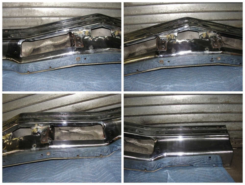 OEM 1977 1978 1979 Cadillac Deville Fleetwood FRONT BUMPER UPPER LOWER CENTER BAR #1609466/#1609467 - Image 10