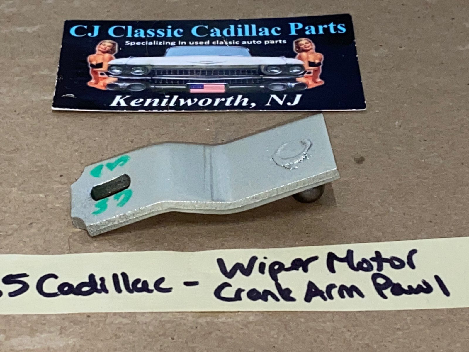 OEM 1965 1966 Cadillac Deville Eldorado Fleetwood Calais WINDSHIELD WIPER MOTOR CRANK ARM PAWL TO WIPER TRANS #4914701 - Image 10
