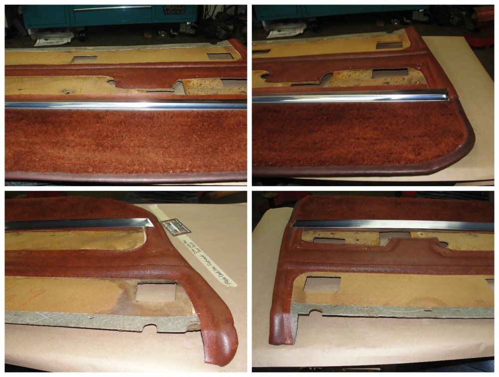 OEM 1965 1966 Cadillac Fleetwood Brougham Sedan Deville LEFT REAR DOOR PANEL & TRIM MOLDING - Image 10