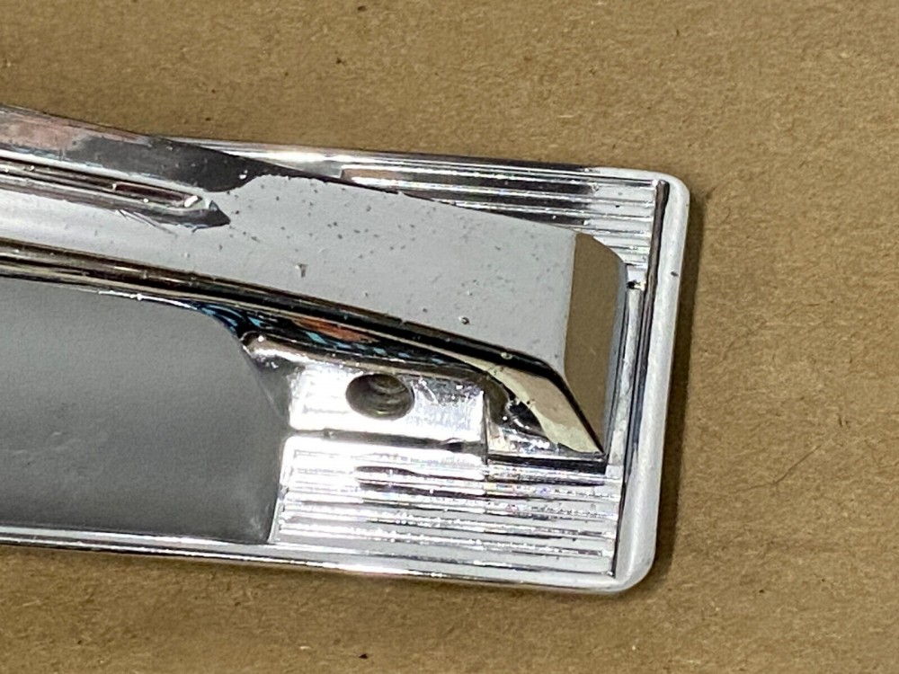 OEM 1960 Cadillac Deville INTERIOR DOOR PULL HANDLE WITH BACK PLATE ESCUTCHEON TRIM #4780949/#4780948 - Image 10