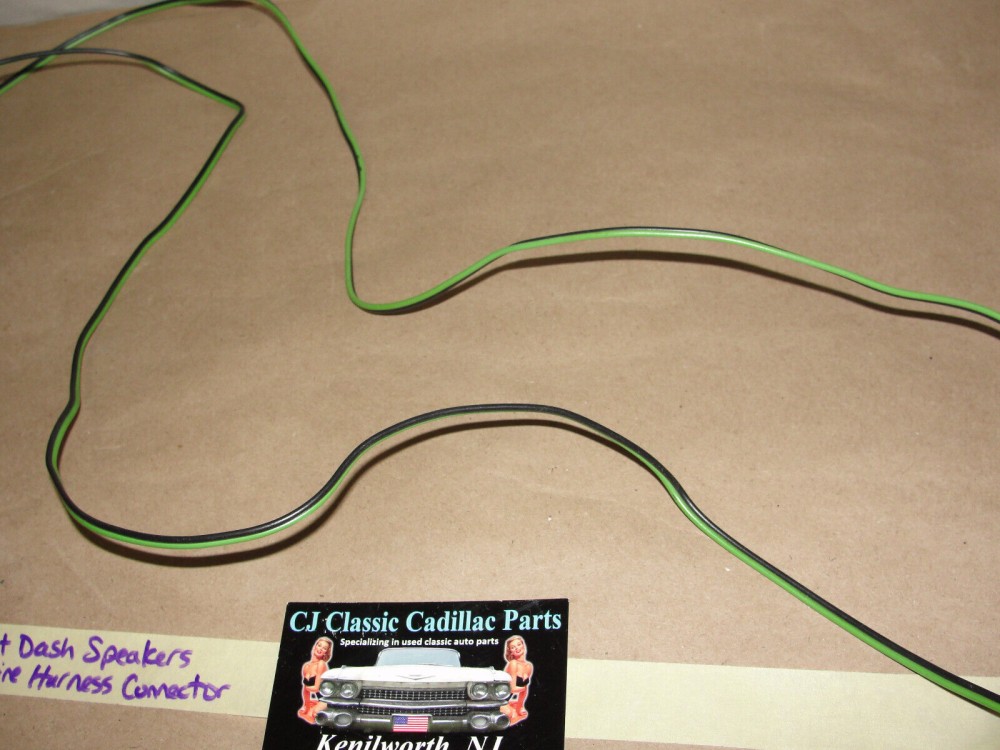 OEM 1971 1972 1973 Cadillac Eldorado Deville Fleetwood Calais DASH SPEAKERS WIRE HARNESS CONNECTOR - Image 10