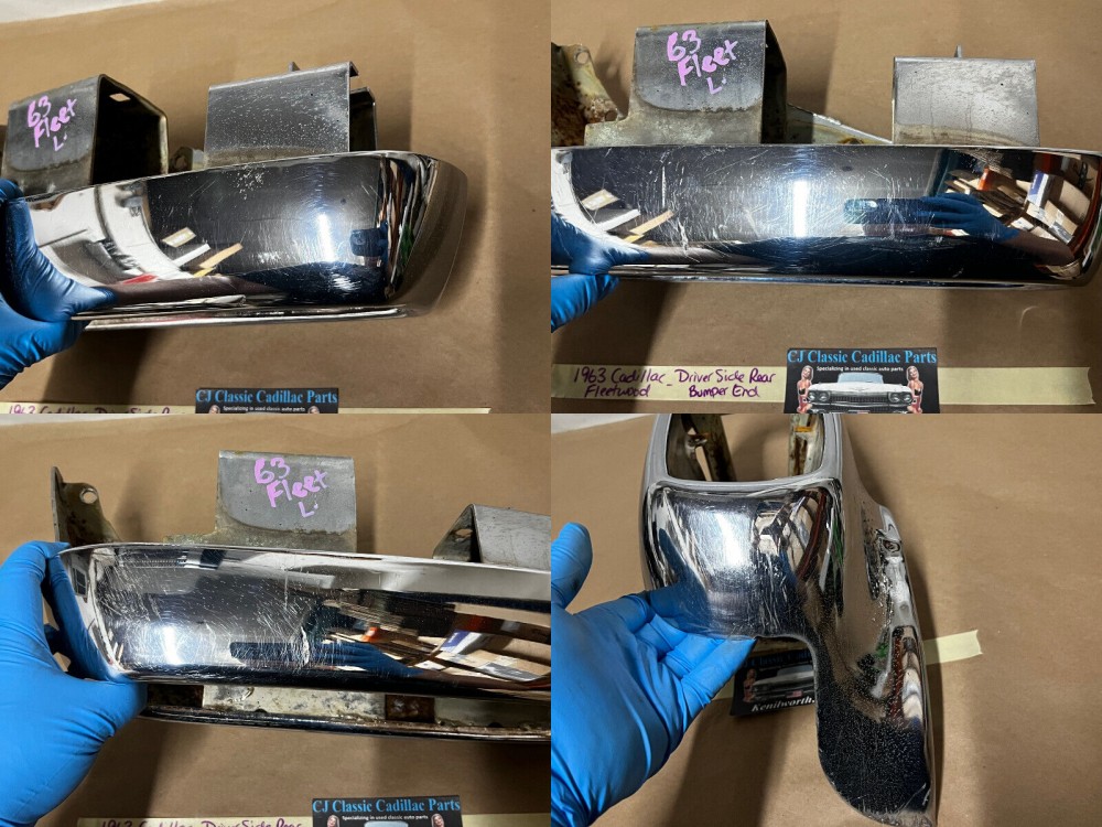 OEM 1963 Cadillac Fleetwood Deville Eldordo LEFT DRIVER SIDE REAR BUMPER END TAIL LIGHT HOUSING #3512757 - Image 10