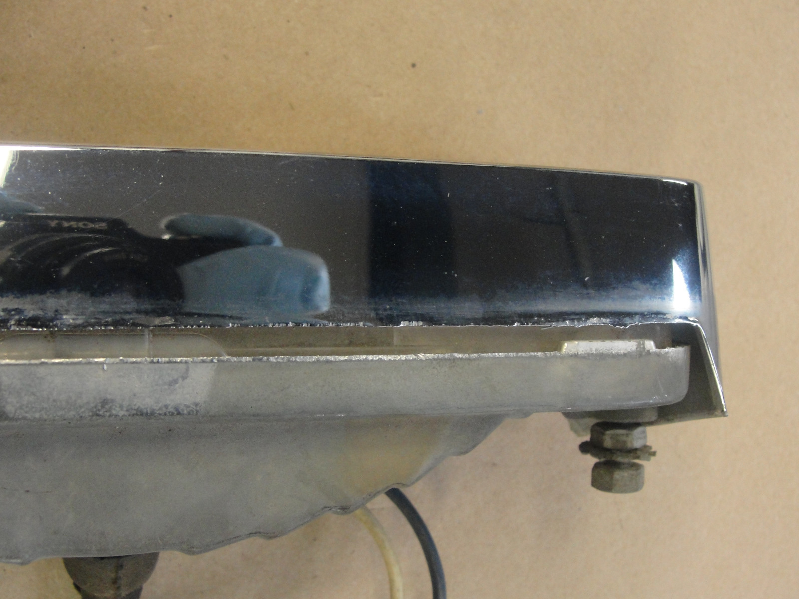 1967 Cadillac Deville Fleetwood Calais GRILL PARK TURN SIGNAL LIGHT LENS CHROME BEZEL TRIM HOUSING #5959174 - Image 11