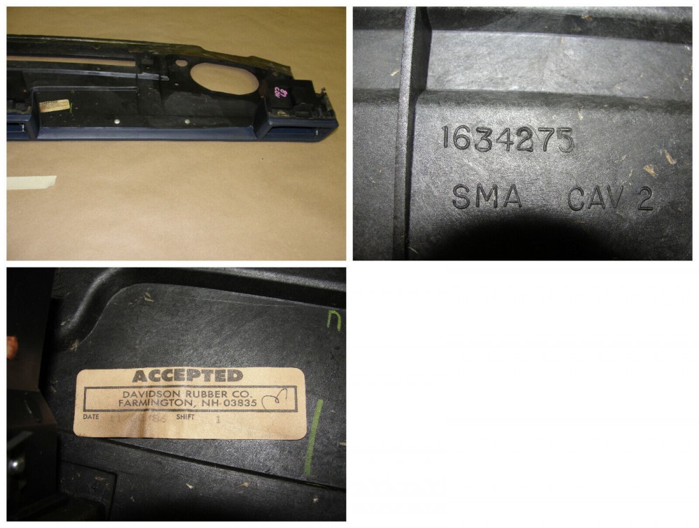 OEM 1985 1986 1987 1988 Cadillac Fleetwood Deville FWD UPPER DASH PAD DASHBOARD ~ BLUE #1634275 - Image 11