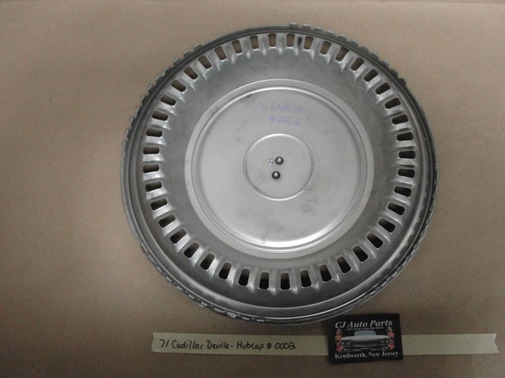 OEM 1971 1972 Cadillac Deville Fleetwood Calais 15" HUBCAP WHEEL COVER CREST EMBLEM #0002 - Image 11
