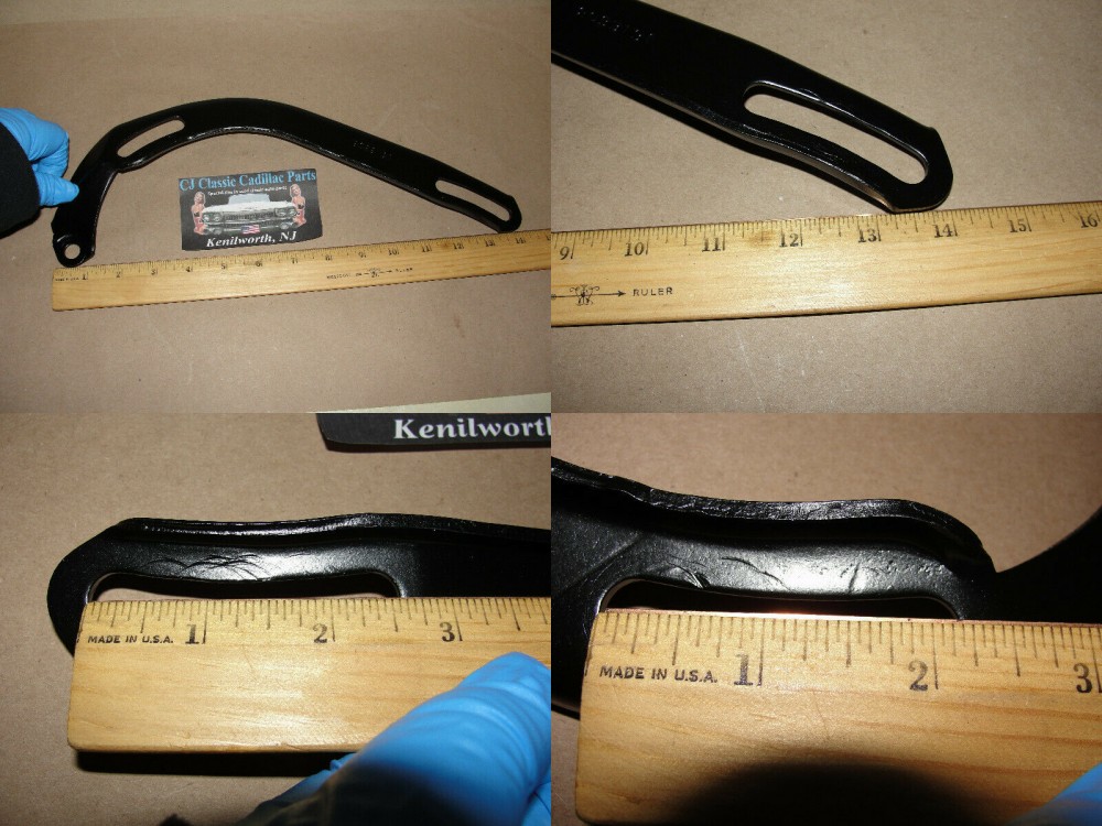 OEM 1980 Cadillac Deville Fleetwood 368 Engine UPPER ALTERNATOR/SMOG PUMP MOUNTING BRACKET ADJUSTER LINK #1616608 - Image 12