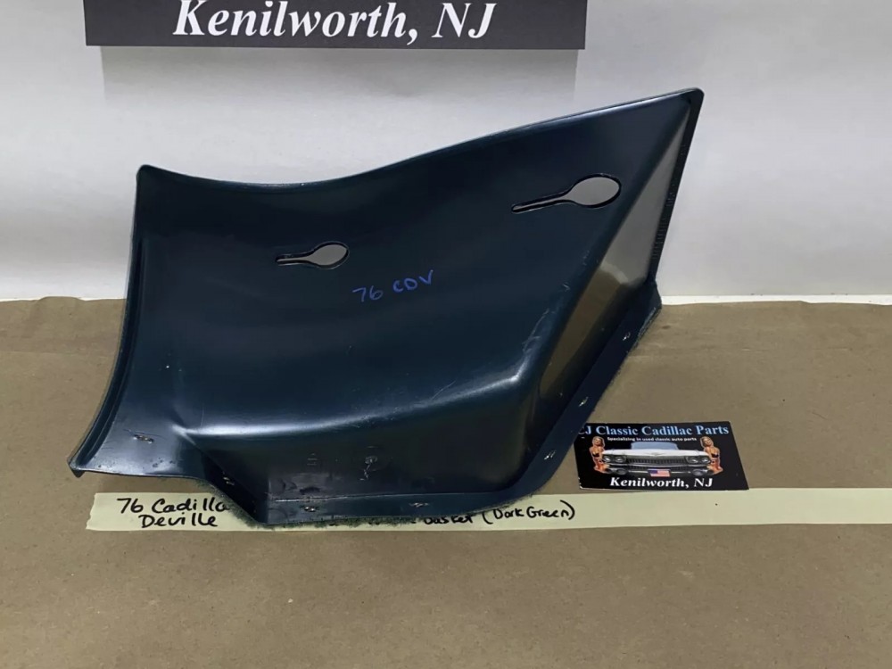 OEM 1971 1972 1973 1974 1975 1976 Cadillac Deville Eldorado Fleetwood Calais RIGHT PASSENGER SIDE KICK PANEL WASTE BASKET TRASH CAN Dark Green - Image 11