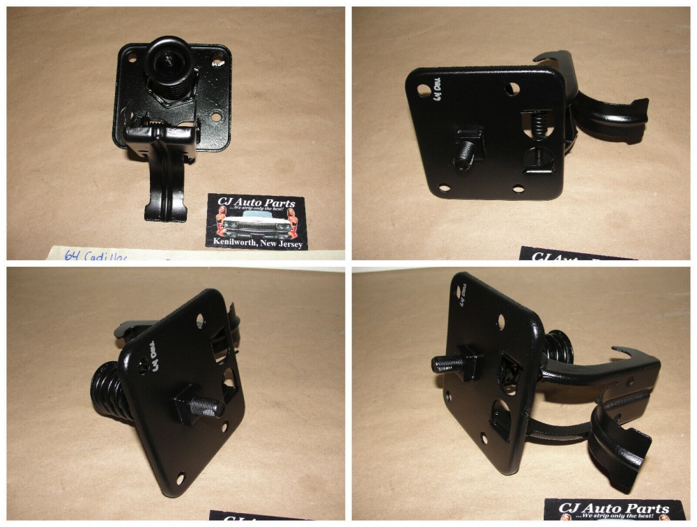 OEM 1963 1964 Cadillac Deville Fleetwood Upper Hood Safety Catch Latch Release Pop-Up Spring Assembly - Image 11