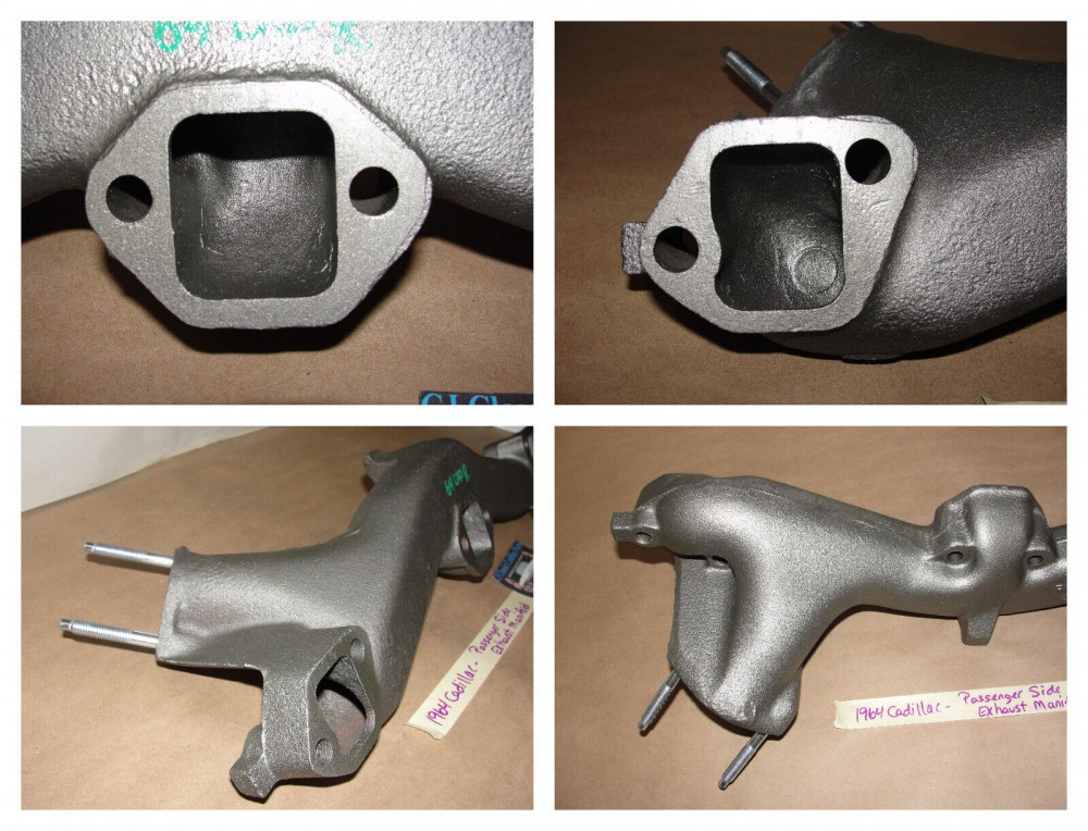 OEM 1964 CADILLAC FLEETWOOD, SERIES 62, DEVILLE, ELDORADO, 75 SERIES 429 ENGINE RIGHT PASSENGER SIDE EXHAUST MANIFOLD #1481668 (also fits 1965 Cadillac 75 Series, Commercial Chassis) - Image 11