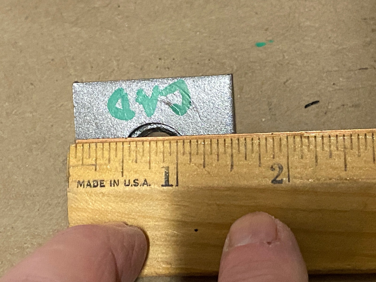 OEM 1965 1966 1967 Cadillac Deville Calais Fleetwood 1965 1966 1967 1968 1969 1970 Eldorado HOOD LOCK PILOT PIN BOLT PLATE WITH NUT #3513414 - Image 2