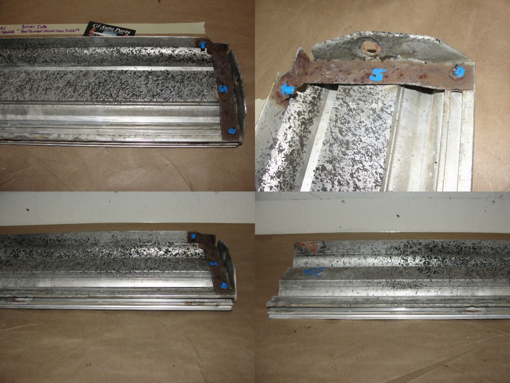 OEM 1964 Cadillac Fleetwood Eldorado LEFT SIDE REAR BUMPER BAR ALUMINUM INSERT TRIM #1481643 - Image 11