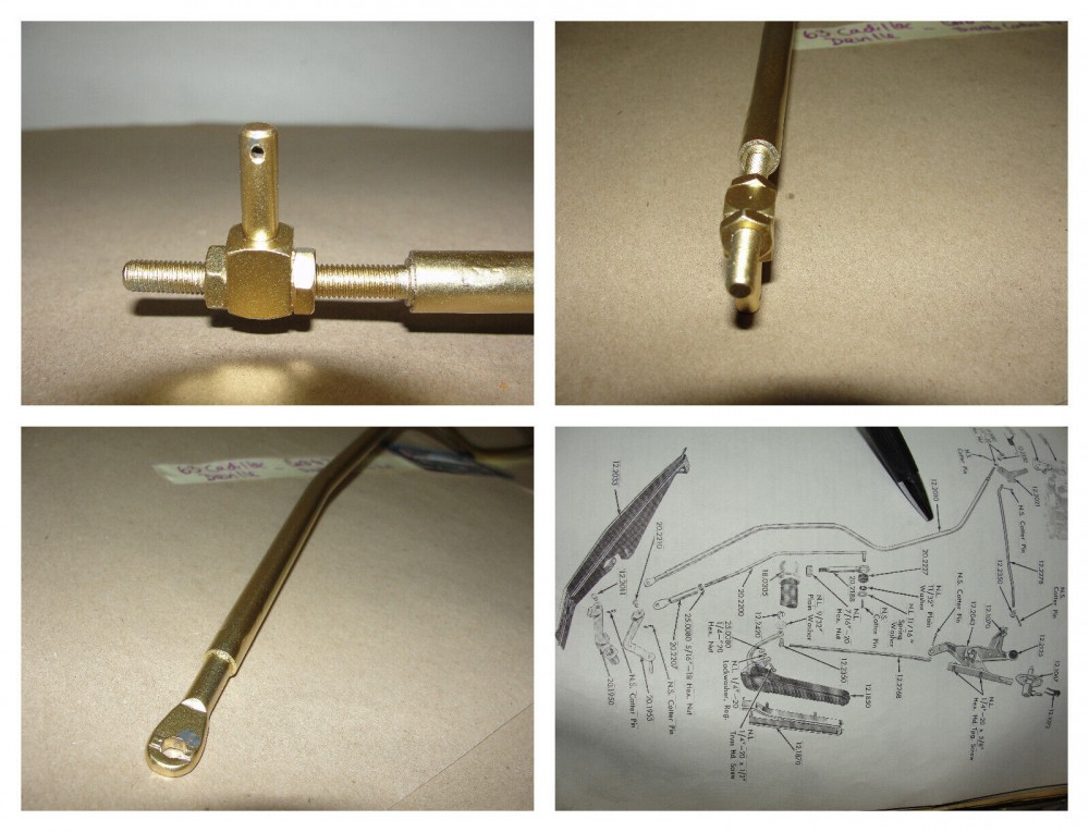 OEM 1963 Cadillac Deville Eldorado Fleetwood 390 Engine HYDRAMATIC TRANSMISSION TRANS KICK DOWN TV ROD LINKAGE #3512935 - Image 11