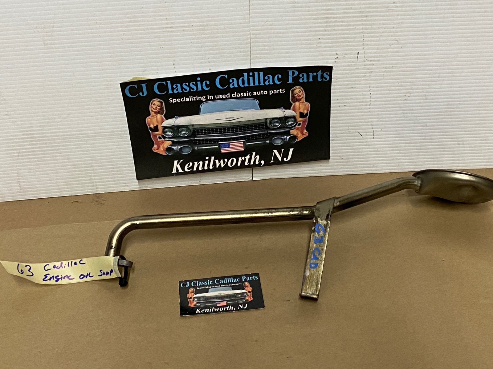 OEM 1963 Cadillac Deville Eldorado Fleetwood 390 ENGINE PAN OIL PUMP SUMP PICKUP TUBE SCREEN #1478093 - Image 2