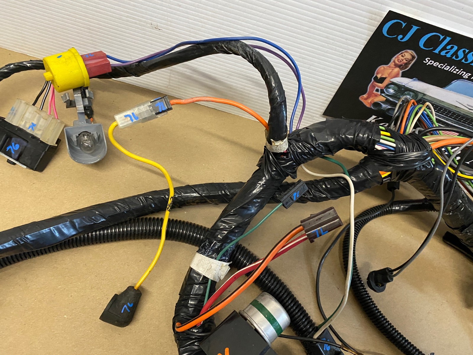 OEM 1976 Cadillac Deville Fleetwood Calais Eldorado COMPLETE UNDER DASH WIRE HARNESS With FUSE BLOCK PANEL ~43K Miles #12004292/#9629754 - Image 6