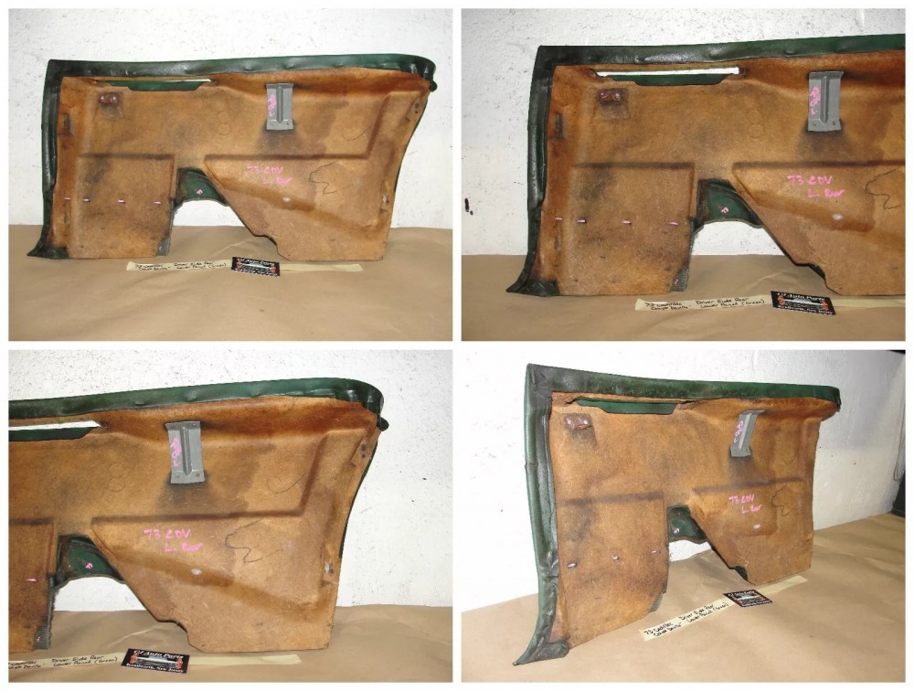 OEM 1971 1972 1973 Cadillac Coupe Deville Calais 2 Door LEFT DRIVER SIDE REAR LOWER DOOR QUARTER PANEL TRIM - Image 11